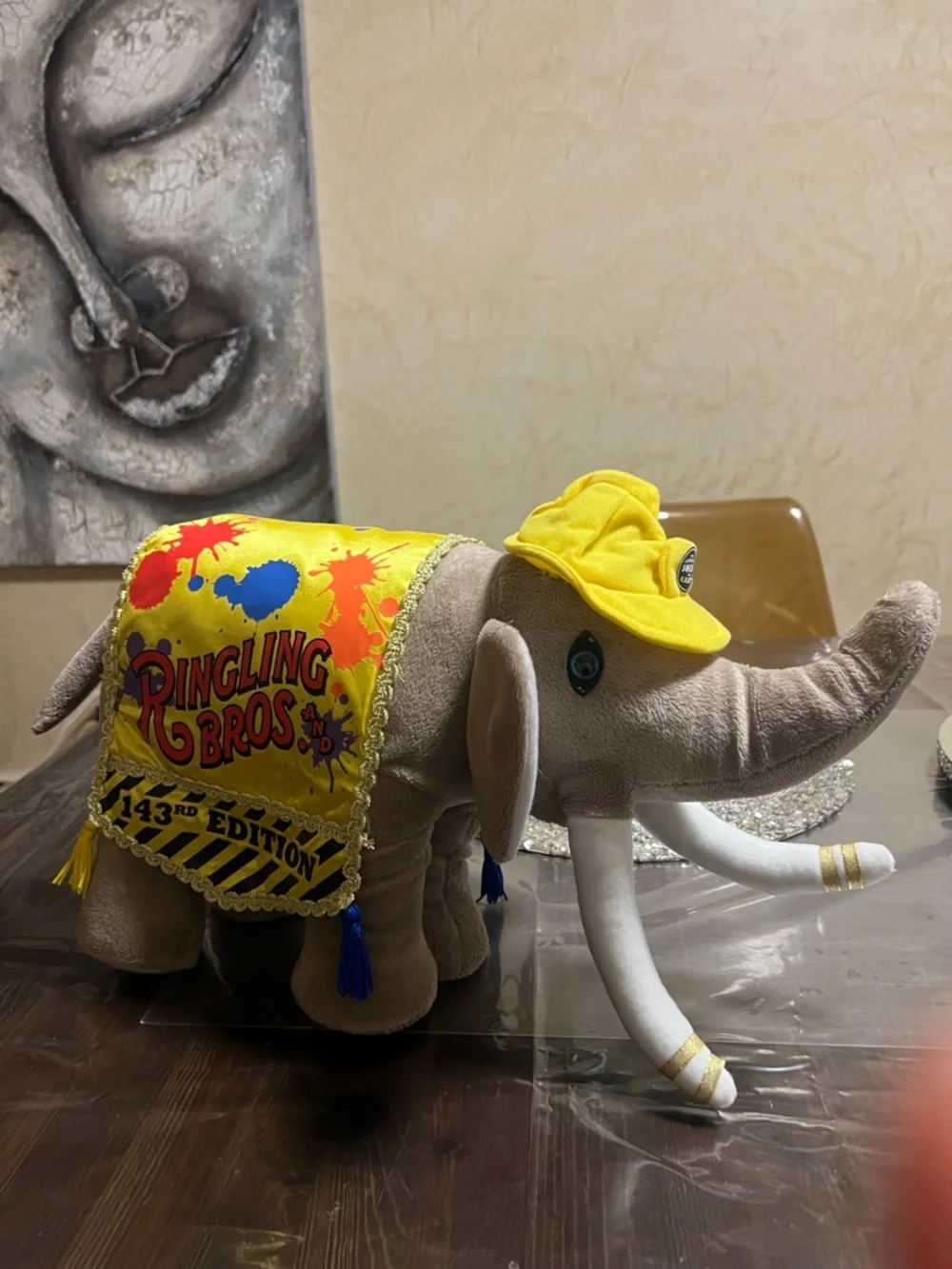 Vintage Ringling Bros & Barnum Bailey Circus 143rd Edition Elephant Plush 2001 - Picture 2 of 9